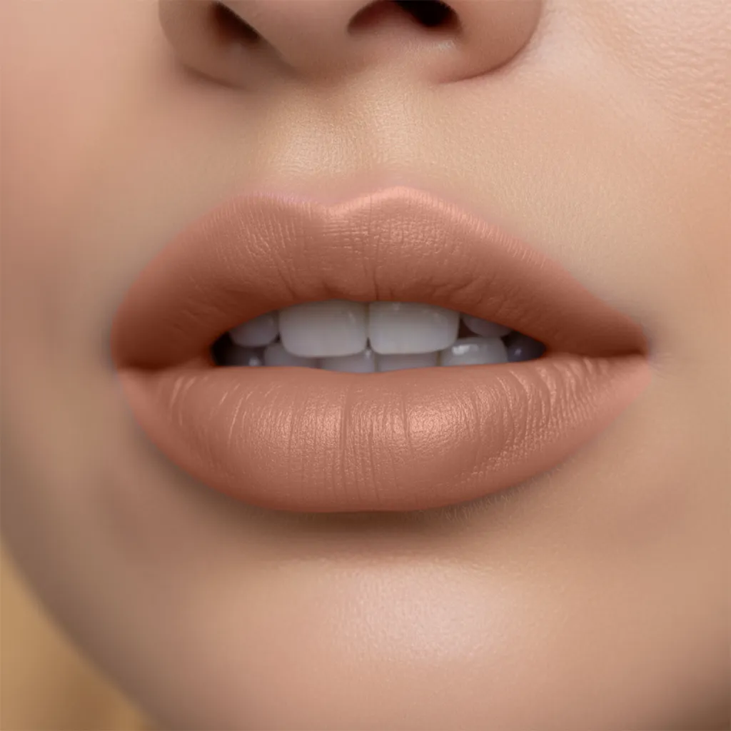 Halka Maya - Nude Coral Glossy Lipstick.webp