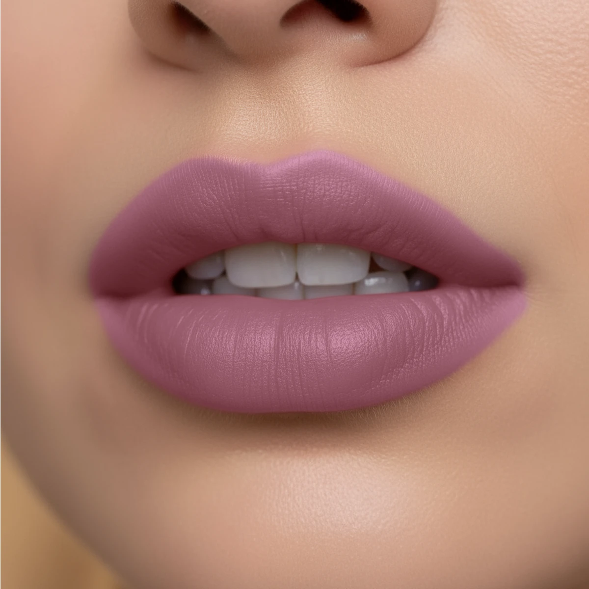 Rose Wood Glossy Lipstick Lips Photo-Meer Organics.webp